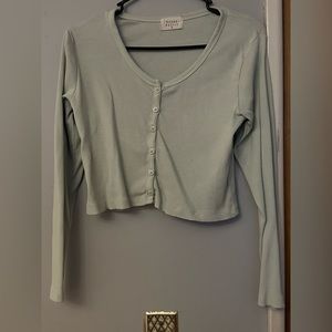 Light green crop top